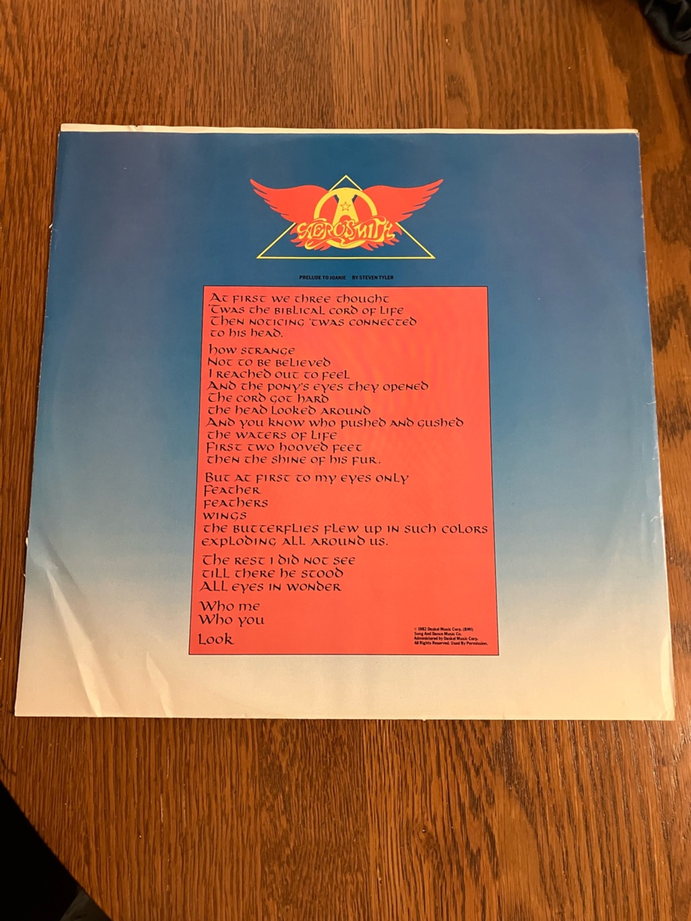 Vintage 1982 Aerosmith “Rock In A Hard Place” #FC 38061 Columbia First Pressing - Picture 8 of 9